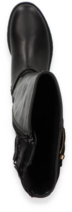 Shirley Mae Damen-Stiefel aus Leder 195001000019 (Schwarz)