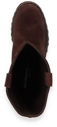 Konstantin Starke Damen-Boots aus Leder 102202000030 (Dunkelbraun)