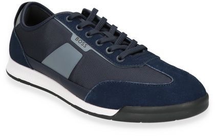 BOSS NITAN Herren-Sneaker aus Leder 244101000040 (Dunkelblau)