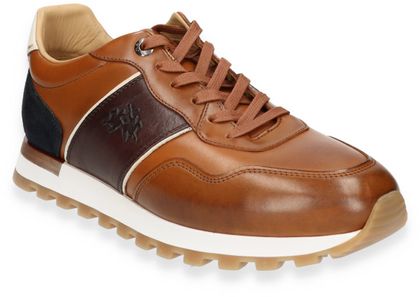 La Martina TODI Herren-Sneaker aus Leder 244221000053 (Mittelbraun)