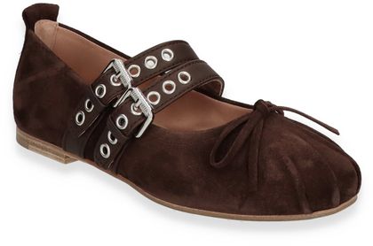 Kennel & Schmenger Damen-Ballerinas 103202000006 (Dunkelbraun)