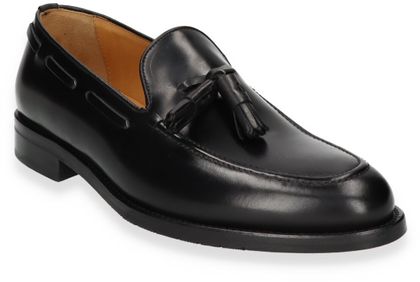 Richard Gordon Herren-Slipper aus Leder 221001000019 (Schwarz)