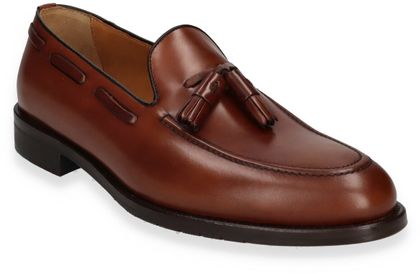 Richard Gordon Herren-Slipper aus Leder 221221000005 (Mittelbraun)