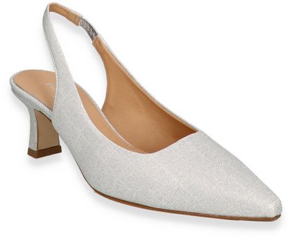 Phillip Hardy Damen-Slingpumps aus Leder 131917000000 (Silber)