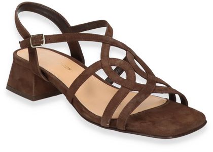 Phillip Hardy Damen-Sandalen aus Leder 184202000003 (Dunkelbraun)