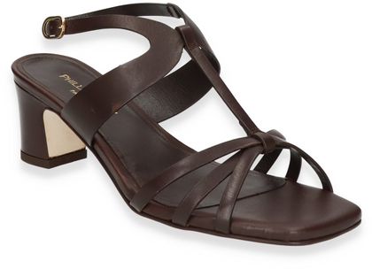 Phillip Hardy Damen-Sandaletten aus Leder 185201000000 (Dunkelbraun)