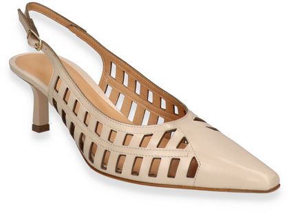 Phillip Hardy Damen-Slingpumps aus Leder 131301000012 (Beige)