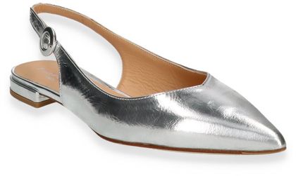 Phillip Hardy Damen-Slingpumps aus Leder 130911000004 (Silber)