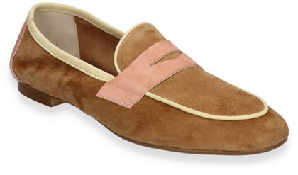 Phillip Hardy Damen-Slipper aus Leder 103382000011 (Beige/Rosa)