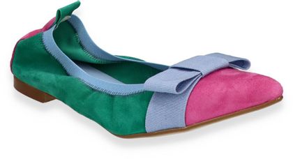 Phillip Hardy IVONNE Damen-Ballerinas 103682000004 (Grün/Bunt)