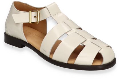 Marc O'Polo Damen-Monkstrap-Sandalen 117701000002 (Weiß)