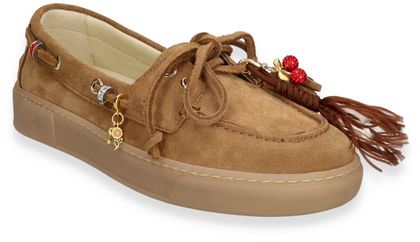 Giove Damen-Schnürschuhe aus Leder 100202000008 (Cognac)