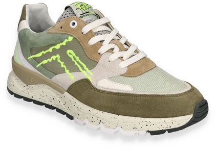 Floris van Bommel Herren-Sneaker 244682000012 (Grün/Bunt)
