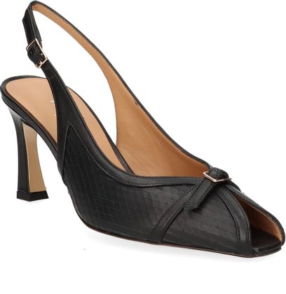 Phillip Hardy Damen-Peep-Toe Slingpumps 142005000000 (Schwarz)