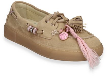 Giove MOKA Damen-Schnürschuhe 100302000170 (Beige)