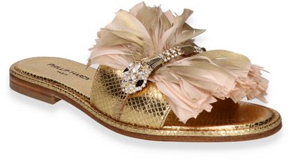Phillip Hardy Damen-Pantoletten 180901000015 (Gold)