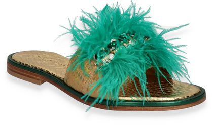 Phillip Hardy Damen-Pantoletten 180981000001 (Gold/Bunt)