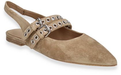 Kennel & Schmenger Damen-Slingpumps aus Leder 130302000006 (Beige)