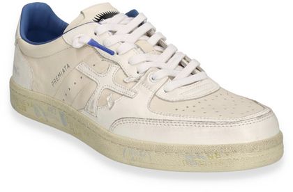 Premiata CLAY Herren-Sneaker aus Leder 244701000177 (Weiß)