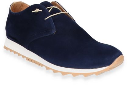 Donna Carolina Damen-Sneaker aus Leder 101102000043 (Dunkelblau)