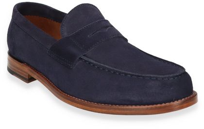 Lottusse YALE Herren-Slipper aus Leder 221102000005 (Dunkelblau)