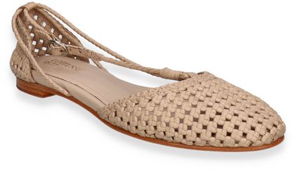 Lottusse DELICE Damen-Slingback-Ballerinas aus Leder 103300000002 (Beige)