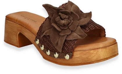 Konstantin Starke Damen-Pantoletten aus Leder 183207000000 (Dunkelbraun)