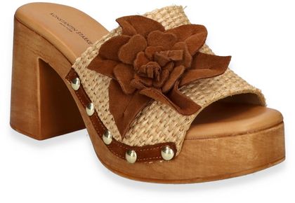 Konstantin Starke Damen-Pantoletten 183307000003 (Beige/Braun)