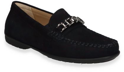 Sioux CORTIZIA Damen-Slipper aus Leder 100102000033 (Dunkelblau)