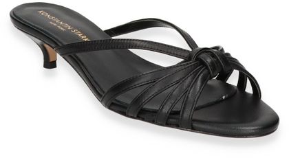 Konstantin Starke Damen-Pantoletten aus Leder 180001000030 (Schwarz)