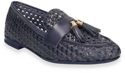 FRAU Damen-Slipper aus Leder 110100000000 (Dunkelblau)