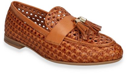 FRAU Damen-Slipper aus Leder 110220000000 (Hellbraun)