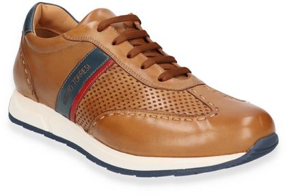 Galizio Torresi Herren-Sneaker aus Leder 244221002811 (Braun/Blau)