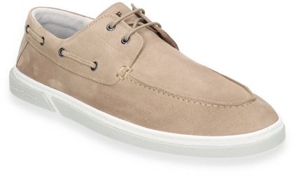 Floris van Bommel Herren-Boootsschuhe aus Leder 241302000011 (Taupe)