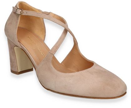 Phillip Hardy Damen-Riemchenpumps aus Leder 122302000001 (Altrosa)