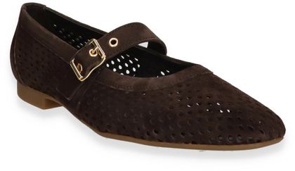 Paul Green Damen-Ballerinas aus Leder 103202000008 (Dunkelbraun)