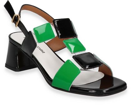 Konstantin Starke Damen-Sandaletten 185683000000 (Grün/Schwarz)