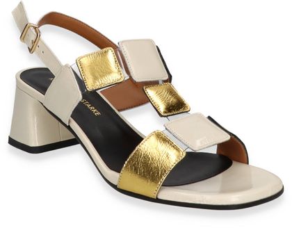 Konstantin Starke Damen-Sandaletten 185781000000 (Weiß/Gold)