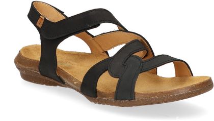 El Naturalista WAKATAUA Damen-Sandalen 184002000010 (Schwarz)