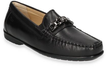 Sioux CORTIZIA Damen-Slipper aus Leder 100001000080 (Schwarz)