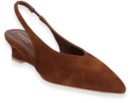 Konstantin Starke Damen-Slingpumps aus Leder 131202000001 (Dunkelbraun)