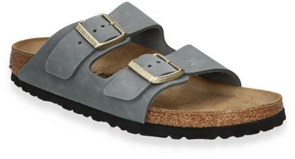 Birkenstock ARIZONA Damen-Pantoletten 591441000000 (Hellgrau)