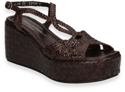 Phillip Hardy ANKARA Damen-Sandaletten aus Leder 184300000003 (Dunkelbraun)