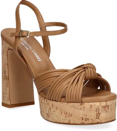 Konstantin Starke Damen-Sandaletten aus Leder 186221000001 (Braun)