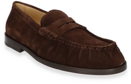 Konstantin Starke Damen-Slipper aus Leder 221222000007 (Dunkelbraun)