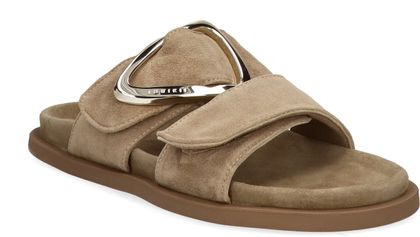 INUIKII DREAMER BUCKLE Damen-Pantoletten aus Leder 180302000010 (Beige)