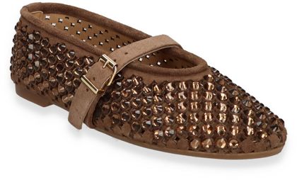 Phillip Hardy Damen-Ballerinas aus Leder 103222000222 (Mittelbraun)