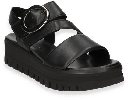 Gabor Damen-Plateau-Sandalen 184001000029 (Schwarz)