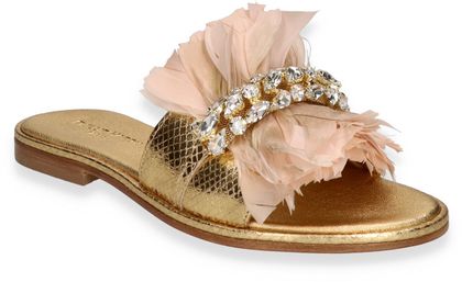 Phillip Hardy Damen-Pantoletten 180901000016 (Gold)