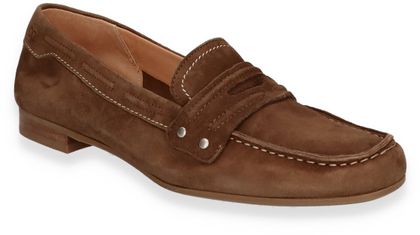 Donna Carolina AURA PUSH Damen-Slipper aus Leder 103202000009 (Dunkelbraun)